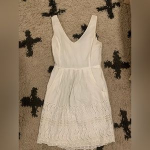 Jcrew eyelet white dress